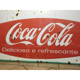 Placa Antiga Esmaltada Coca