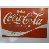 Placa Antiga Original Coca