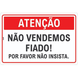 Placa Atencao Nao Vendemos