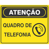 Placa Atenção Quadro De Telefonia