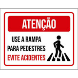 Placa Atencao Use Rampa