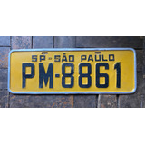Placa Automotiva Refletiva Usada