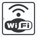 Placa Aviso Ambiente Wireless
