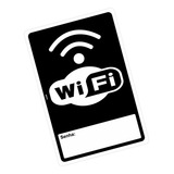 Placa Aviso Cliente Wifi
