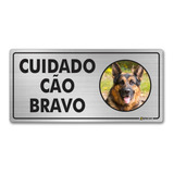 Placa Aviso Cuidado Cao