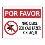 Placa Aviso Nao Deixe