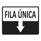 Placa Aviso Sinalizacao Fila