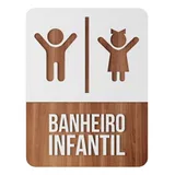 Placa Banheiro Infantil Indicativa