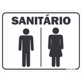 Placa Banheiro Unisex Unissex Toalete Sanitário