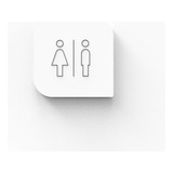 Placa Banheiro Wc Unissex Masculino E Feminino