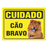 Placa Cao Bravo Chow