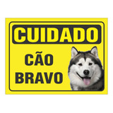 Placa Cao Bravo Husky