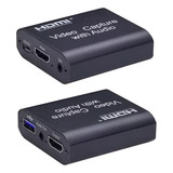 Placa Captura De Vídeo Externa Hdmi Para Usb 3 0 Com Áudio