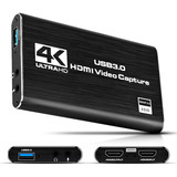 Placa Captura Vídeo Hdmi 4k Full Hd 1080p 60fps Usb 3 0 P2