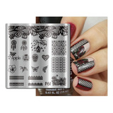 Placa Carimbo De Unhas Apipila Apipila P61 Halloween Caveira