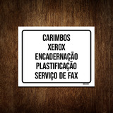 Placa Carimbos Xerox Encadernação Plastificação Fax 18x23