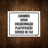 Placa Carimbos Xerox Encadernação Plastificação Fax 36x46
