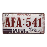 Placa Carro Antiga Decorativa Metal Vintage Dakota Gt414 24