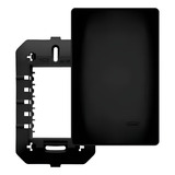 Placa Cega Espelho 4x2 Habitat C suporte Preto Fosco Fame