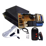 Placa Central Kit Motor Portão Capacitor Controles 433mhz