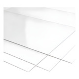 Placa Chapa Ps Poliestireno Cristal Transparente 2mm 40x50cm