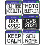 Placa Ciclomotor, 50cc, Bike Elétrica, Mobilete , Shineray