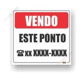 Placa Comercio Vendo Este
