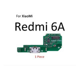 Placa Conector Carga Flex Usb Microfone Xiaomi Redmi 6 6a