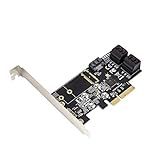Placa Controladora Interna De 5 Portas SATA III 6GB S Pci E X4 Não Raid Para PC Desktop Support SSD E HDD Com Suporte De Perfil Baixo Chipset JMB585