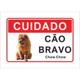 Placa Cuidado Advertencia Cao