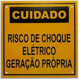 Placa Cuidado Geração Própria Cpfl Tam 13x13 C 20un