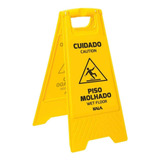 Placa Cuidado Piso Molhado Sinalização Amarela Atenção
