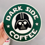 Placa Dark Side Coffee Alto Relevo Star Wars Mdf