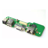 Placa Dc Power Jack Usb Vga Rede Octogonal Dell 1545