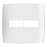 Placa De 2 Postos Com Suporte 4x4 S30 Simon Cor Branco