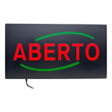 Placa De Aberto Neon Led Letreiro