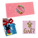 Placa De Acrilico Alfabeto Completo mickey alice Pda19