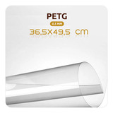 Placa De Acrílico Petg 36,5x49,5 Cm Transparente 0,5 Mm