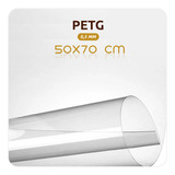 Placa De Acrílico Petg Cristal Transparente 0 5mm 50x70 Cm