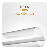 Placa De Acrílico Petg Cristal Transparente 0 5mm 60x85 Cm
