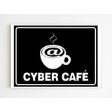 Placa De Aviso Cyber