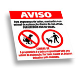 Placa De Aviso Sobre Animais