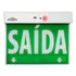 Placa De Balizamento Saída Emergência Face Única Verde Avcb Cor Verde-escuro 110v/220v