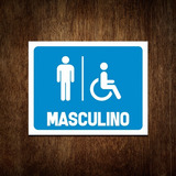 Placa De Banheiro Masculino