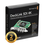 Placa De Captura Blackmagic Decklink Sdi 4k Capture Playback