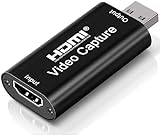 Placa De Captura De Vídeo HDMI 4K  Cartão De Captura De Vídeo Cam Link  Adaptador De Captura De áudio HDMI Para USB 2 0 Dispositivo De Captura De Gravação Para Streaming  Transmissão  Solange PH 
