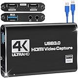 Placa De Captura De Vídeo Nintendo Switch Placa De Captura De Jogos 4K 1080P 60FPS Placa De Captura Nintendo Switch USB 3 0 Para Gravação De Vídeo Streaming Dispositivo De Captura De Tela Funciona Com PS4 PC OBS DSLR Câmera