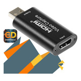 Placa De Captura Hdmi 4k Etiqueta Desejo Usb 1080p Full Hd Live Streaming Conversor Video Gamer Plug Play