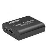 Placa De Capturausb Hdmi 3 0 Game Live 4k 1080p Loop