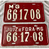 Placa De Carro Antigo